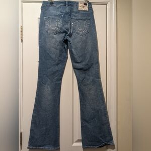 Women's 26 Light Wash True Religion Becca Midrise Bootcut Jeans